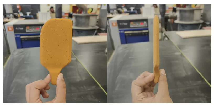 Foam model of reference spatula head